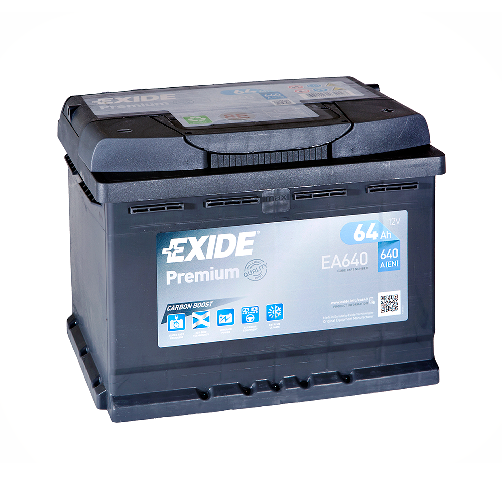 Аккумулятор 64 а ч. Аккумулятор Exide Premium ea640. Exide Premium 64. Exide Premium ea640 (64 а/ч). Exide ea640 64ач 640а.