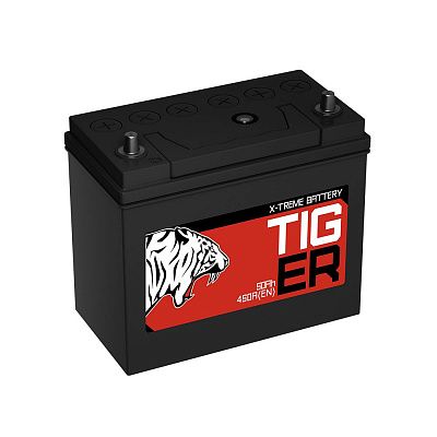 Автомобильный аккумулятор Tiger X-treme (Тюмень) 60B24R (50) пр фото 400x400